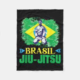 Cobertor De Velo Jiu-Jitsu Brasil Bandeira Brasileira Artes Marciai