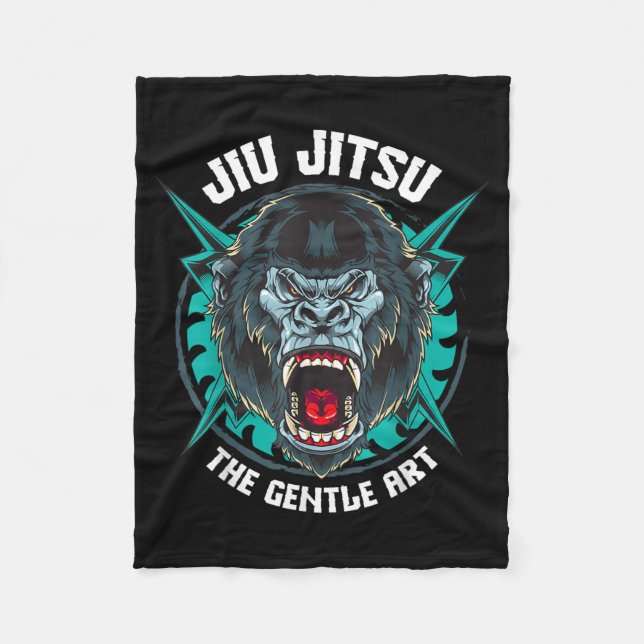 Cobertor De Velo Jiu Jitsu Brasileiro Gorilla (Frente)