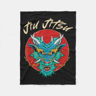 Cobertor De Velo Jiu Jitsu Brasileiro MMA BJJ Dragão
