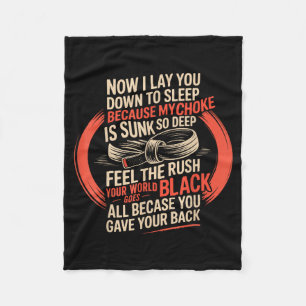 Cobertor De Velo Jiu Jitsu Retro Vintage Deite para Dormir Porque