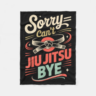 Cobertor De Velo Jiu Jitsu Retro Vintage Desculpe Não Posso Jiu Jit
