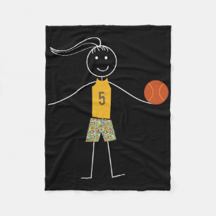 Cobertor De Velo Jogador Bysketbyll Girls Bysketbyll