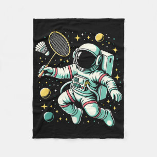 Cobertor De Velo Jogador de Badminton Astronauta Esporte Espacial