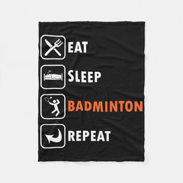 Cobertor De Velo Jogador de Badminton - Atleta do Shuttle Comer Sle (Frente)