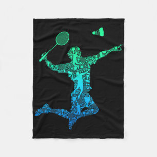 Cobertor De Velo Jogador de Badminton Peteca Meninos Crianças Homen