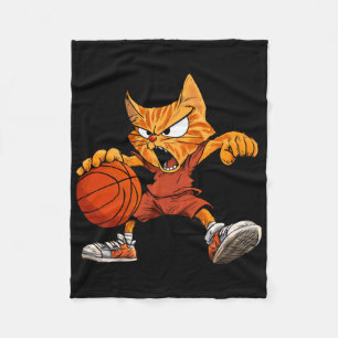 Cobertor De Velo Jogador de Basquete - Lata de Gato Longa de Basque