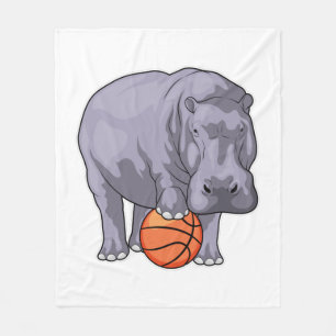 Cobertor De Velo Jogador de basquetebol do Hippo