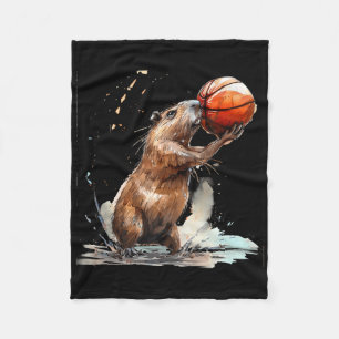 Cobertor De Velo Jogador de basquetebol Trabalho de arte Ca