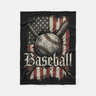 Cobertor De Velo Jogador de Beisebol Bandeira Americana EUA Patriót