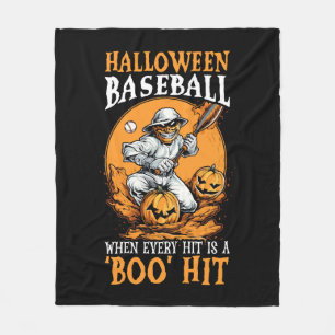 Cobertor De Velo Jogador De Beisebol No Halloween Ou Treine Basebal