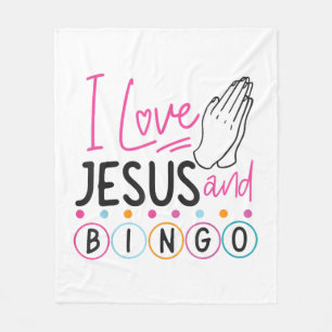 Cobertor De Velo Jogador de Bingo Jesus Fé Cristã Eu Amo Jesus An
