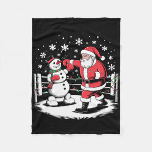 Cobertor De Velo Jogador de Boxas Engraçado Luzes do Natal Papais n