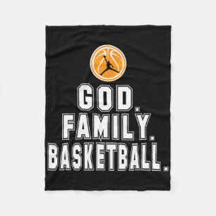 Cobertor De Velo Jogador de Deus da Família de Basquete