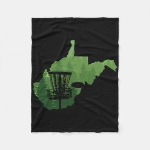 Cobertor De Velo Jogador de Disc Golf Virginia West Frisbees Disc G