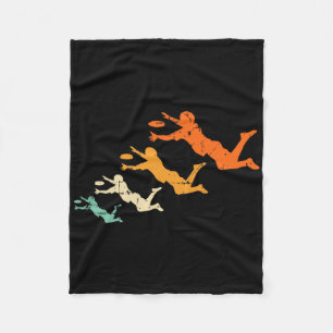 Cobertor De Velo Jogador de Frisbee Ultimate Retrô Disco Vintage Ul