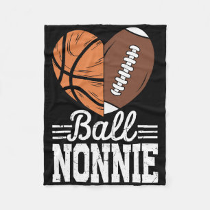 Cobertor De Velo Jogador de futebol americano de basquetebol em Bal