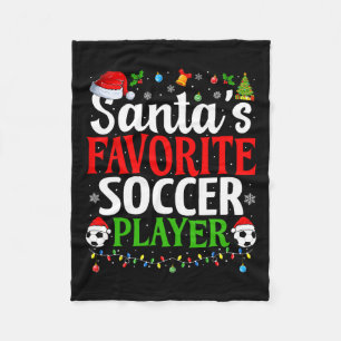 Cobertor De Velo Jogador de futebol favorito do Papai noel Xmas, Na