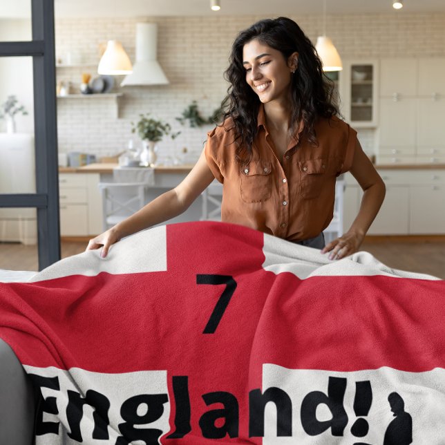 Cobertor De Velo Jogador de futebol inglês personalizável (Criador carregado)