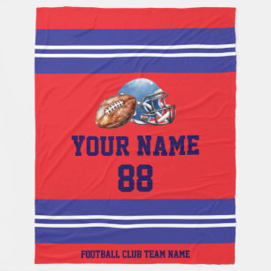 Cobertor De Velo Jogador de futebol personalizado