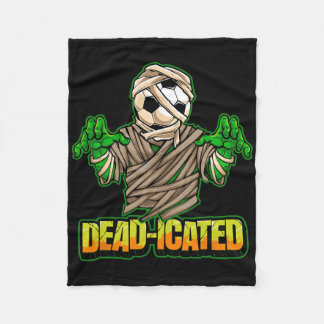 Cobertor De Velo Jogador de Futebol Zumbi Futebol Assustador Hallow