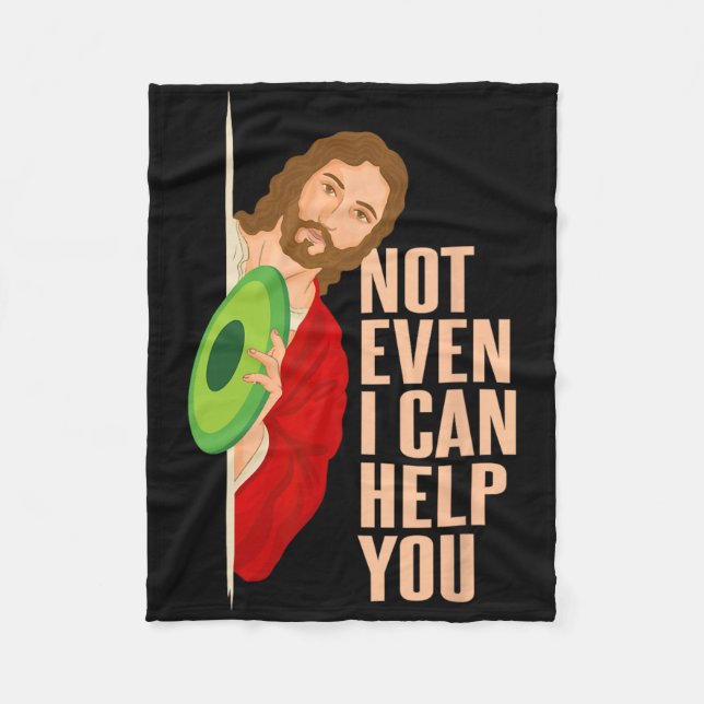 Cobertor De Velo Jogador de Golfe de Frisbee Jesus Disc Golf Divert (Frente)