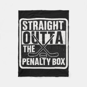 Cobertor De Velo Jogador de Hóquei no Gelo Straight Outta The Penal