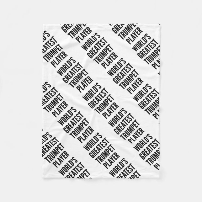 Cobertor De Velo Jogador de Trompete Maior do Mundo (Frente)