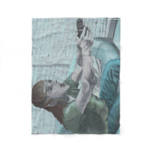 Jogador de Vídeo do Elf Fantasy Art Fleece Blanket