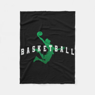 Cobertor De Velo Jogador do Sketll Green Team Texto Varsity