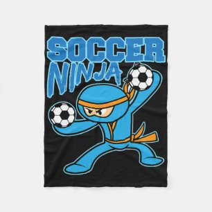 Cobertor De Velo Jogador Ninja de Futebol Amante de Futebolzinho Fo