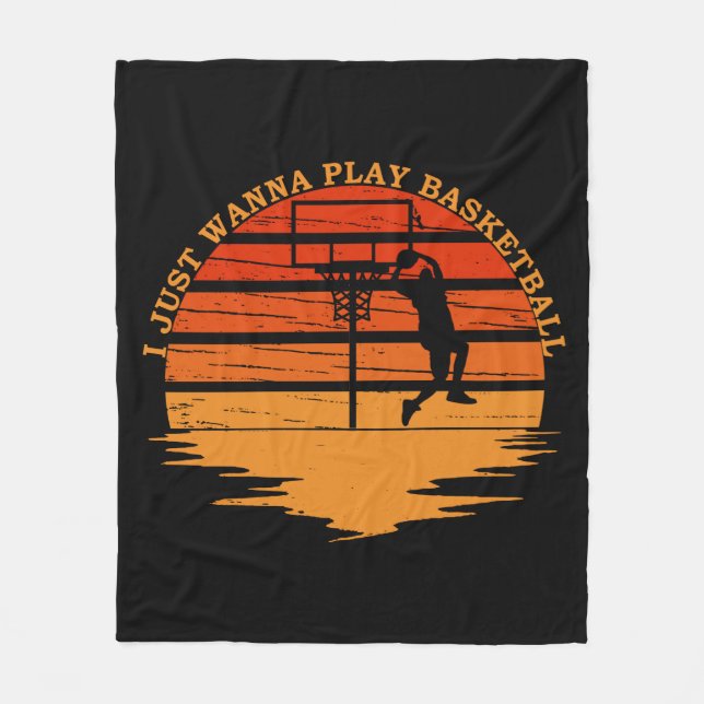 Cobertor De Velo Jogadores de basquetebol estilo vintage retro suns (Frente)
