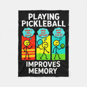 Cobertor De Velo Jogar pickleball melhora a memória - jogador engra