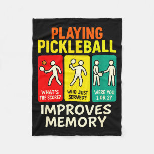 Cobertor De Velo Jogar pickleball melhora a memória - remo de paddl