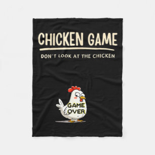 Cobertor De Velo Jogo de Frango Não Olhe para o Frango Engraçado Ch