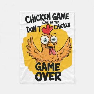 Cobertor De Velo Jogo de frango Não olhe para o Meme de frango engr