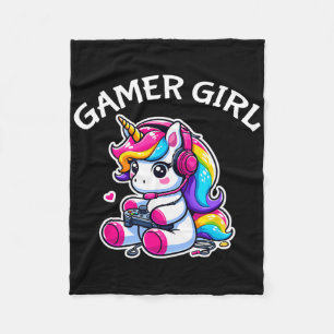 Cobertor De Velo Jogo de vídeo bonito Jogo Jogo Jogo Unicorn Gamer