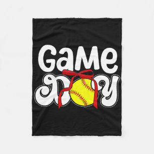 Cobertor De Velo Jogo do Dia Preppy Softll Jogo do Dia Softll 