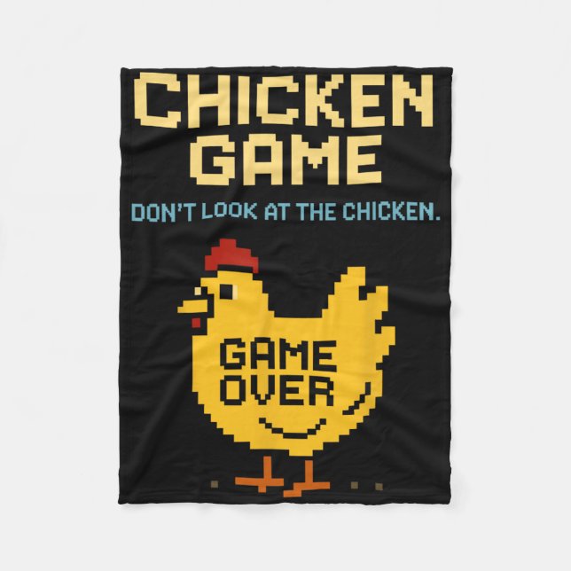 Cobertor De Velo Jogo do Frango Não Olhe para o Frango Frango Engra (Frente)