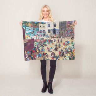 Cobertor De Velo Jogos Infantis, Pieter Bruegel