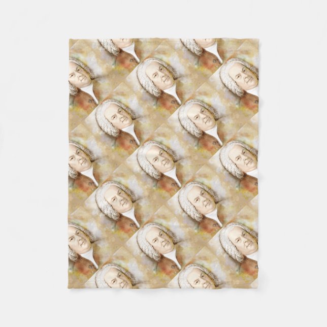 Cobertor De Velo Johann Sebastian Bach (Frente)