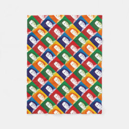 Cobertor De Velo Johann Sebastian Bach no estilo cartoon