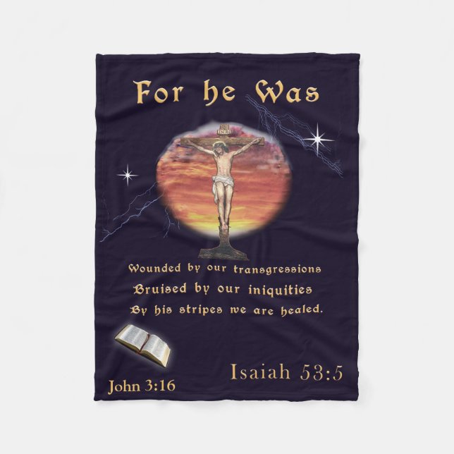 Cobertor De Velo John 3:16 (Frente)