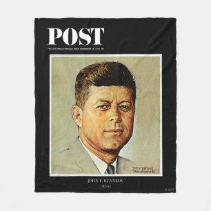 Cobertor De Velo John F. Kennedy em MEMORIAM