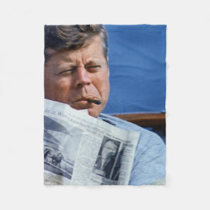 Cobertor De Velo John F. Kennedy Fumando