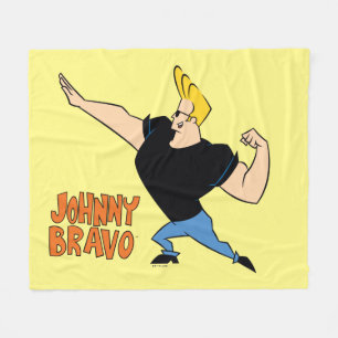 Cobertor De Velo Johnny Bravo Flexing