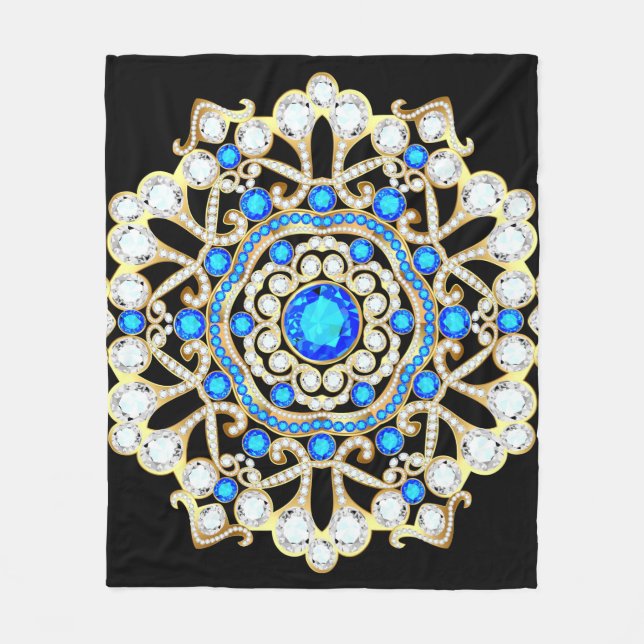 Cobertor De Velo Joias de mandala brooch, elemento design. Dentes t (Frente)