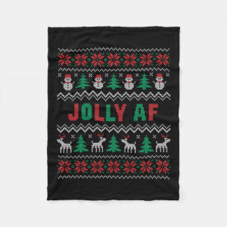Cobertor De Velo Jolly Af Engraçado Natal