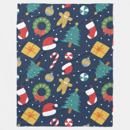 Cobertor De Velo Jolly Jumble Holiday Fleece Blanket
