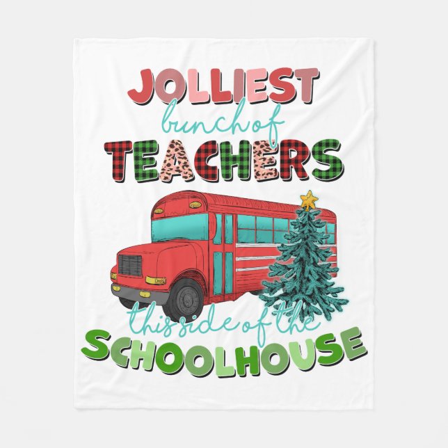 Cobertor De Velo Jolly Teacher Fleece Blanket (Frente)