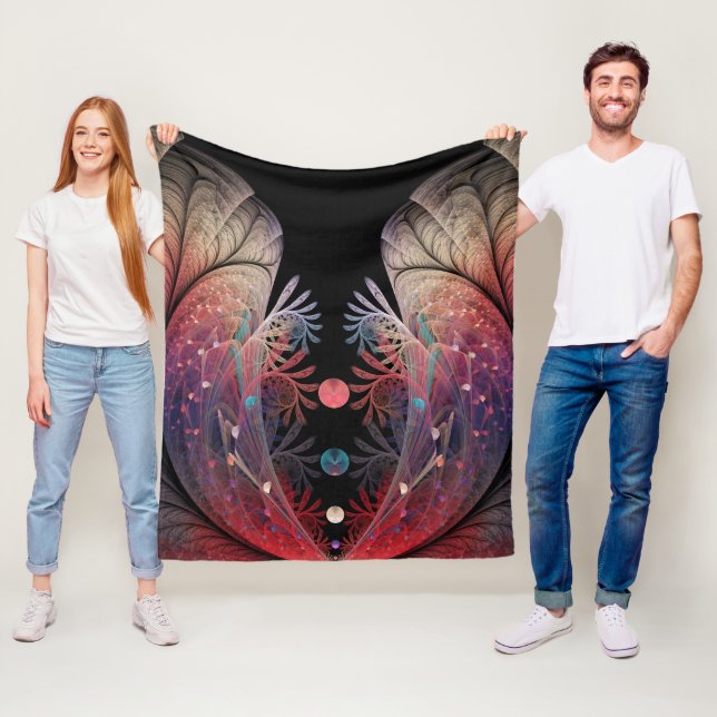 Cobertor De Velo Jonglage Abstrato Modern Fantasy Fractal Art (In Situ)